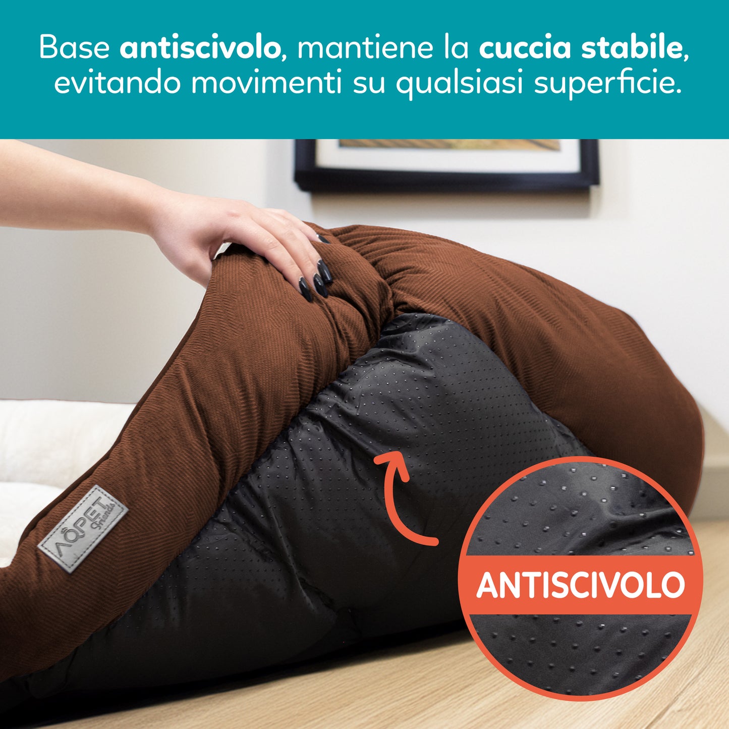 AQPetFriends Sofy Cuccia in tessuto extramorbida