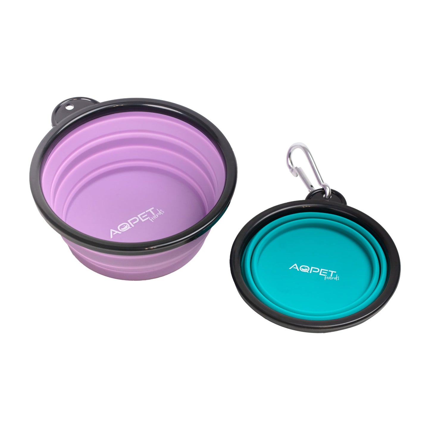 AqpetFriends Gnammy Travel Ciotola Da Viaggio Pieghevole In Silicone