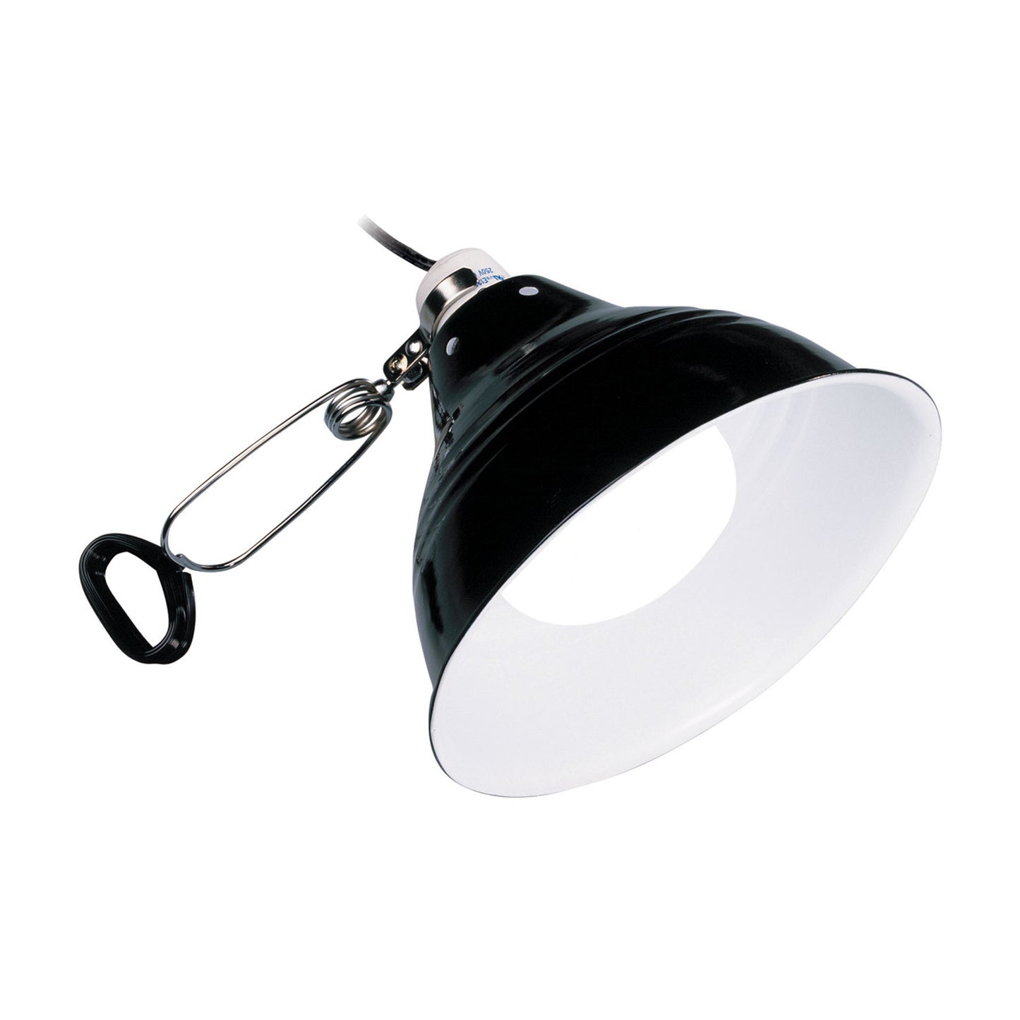 Exoterra Glow Light Lampada Porcellana con Pinza Metallica + Riflettore Fosforescente per Terrari