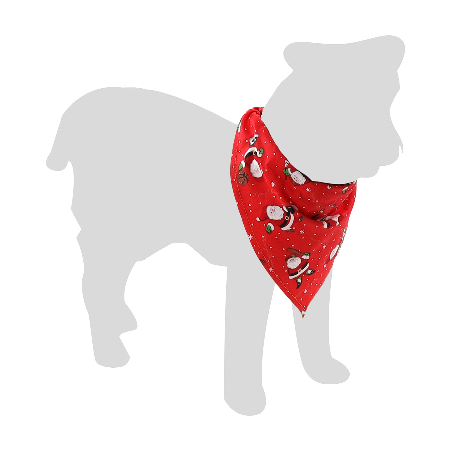 Flamingo Bandana Natale per cane MIK Rosso 60x31CM