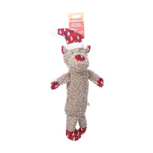 Flamingo Giocattolo di Natale per cane Krola Renna corpo lungo marrone 19x12x45cm