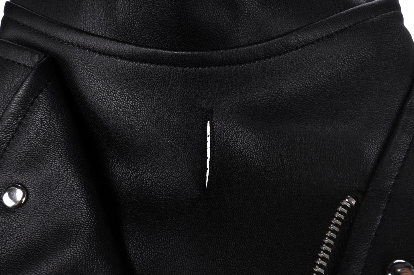 Flamingo Cappotto per cane Sergio nero in cuoio sintetico stile chiodo