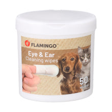 Flamingo Salviette Igienici per la cura degli occhi e orecchie reini dito neutro 50 pz