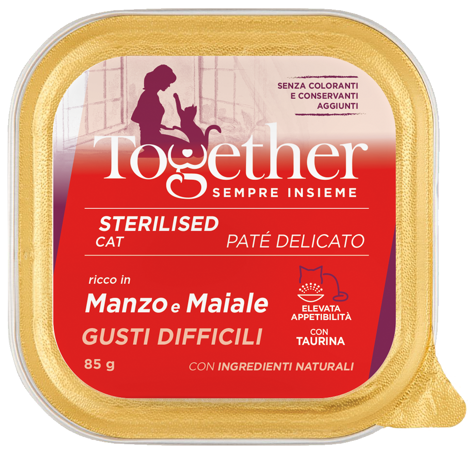 Together Cat Sterilised paté delicato alimento per gatti adulti sterilizzati