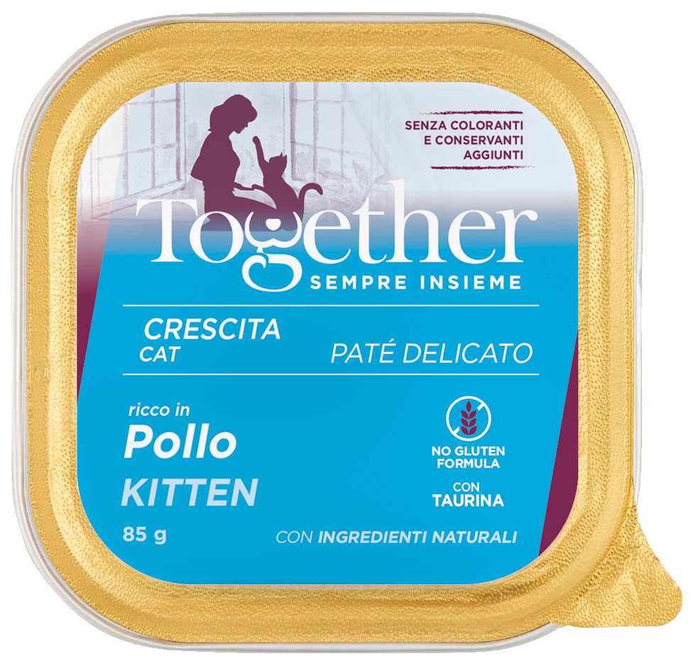 Together Kitten Paté delicato alimento completo per gattini fino a 12 mesi gusto Pollo