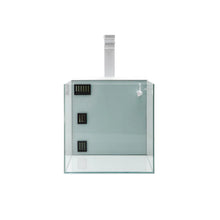 Aqpet Kubic 30 Rear Kit Vasca In Vetro Extrachiaro Con Filtro Posteriore e Luce LED Integrata 30x30x30cm Bianco