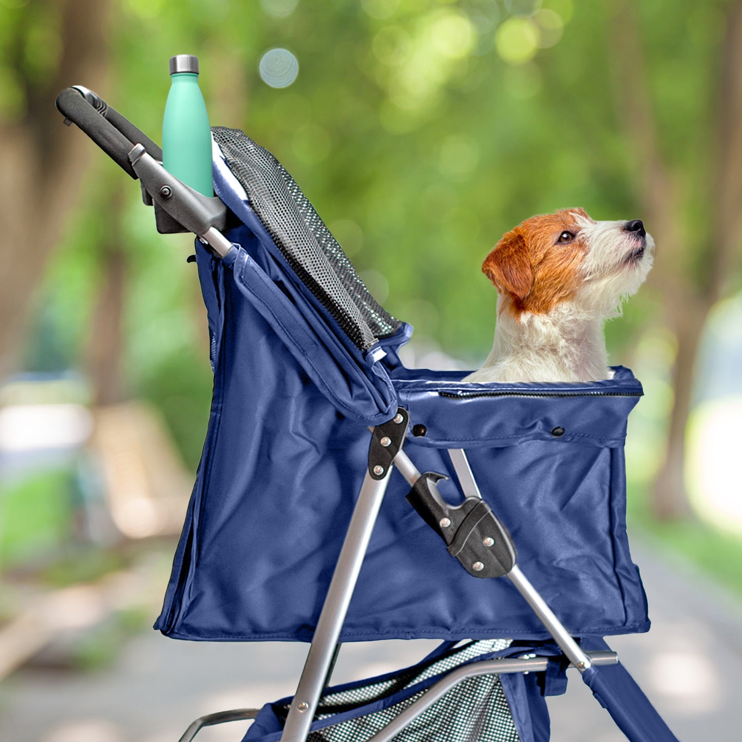 AqpetFriends PetBuggy Passeggino Comodo e Pratico Per Cani Di Taglia Medio/Piccola