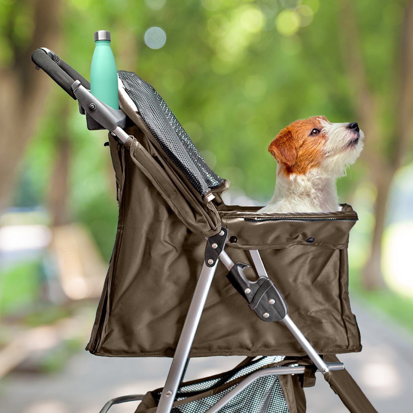 AqpetFriends PetBuggy Passeggino Comodo e Pratico Per Cani Di Taglia Medio/Piccola