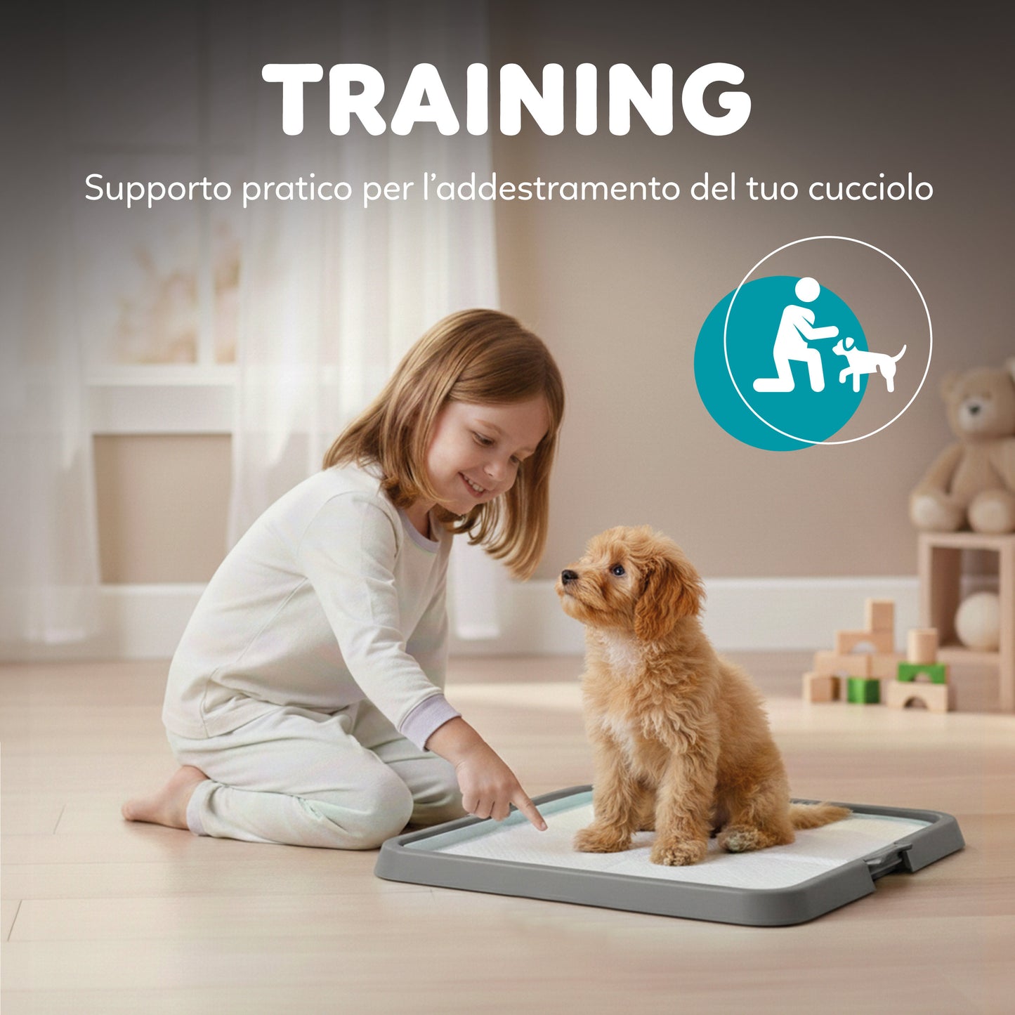 AQPetFriends BauSquare toilette 60x60 per cani