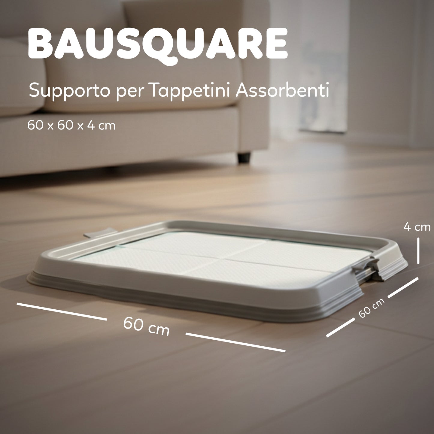 AQPetFriends BauSquare toilette 60x60 per cani
