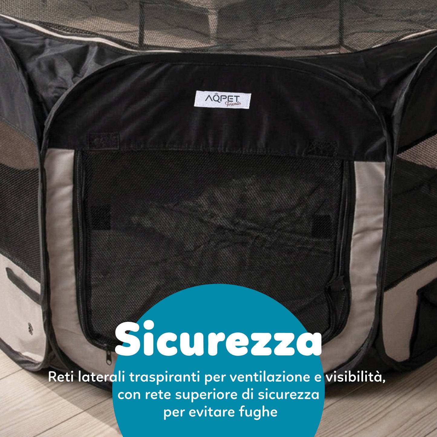 AqpetFriends Boxy Recinto Per Animali In Stoffa Per Cuccioli