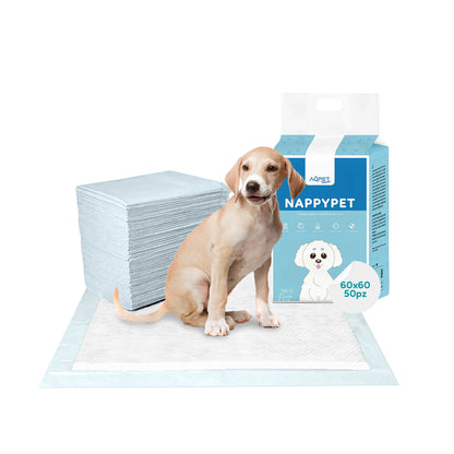 AqpetFriends Nappy Pet Basic Tappetino Assorbente Con Strisce Adesive 50 pz