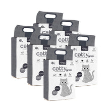 AqpetFriends Catty Green Lettiera Naturale per Gatti Alla Soia Con Carbone Attivo 36 L (6 confezioni da 6 litri)
