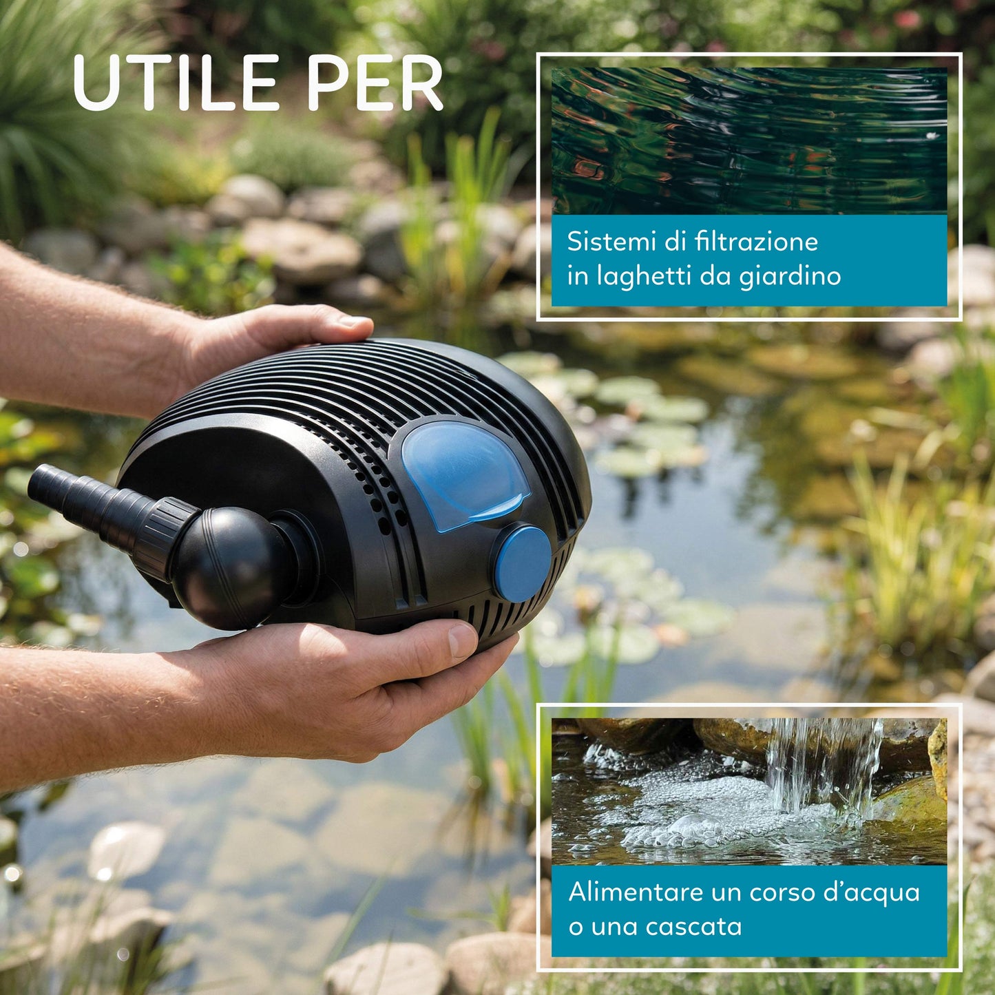 AQPond Flux Pompa per laghetto