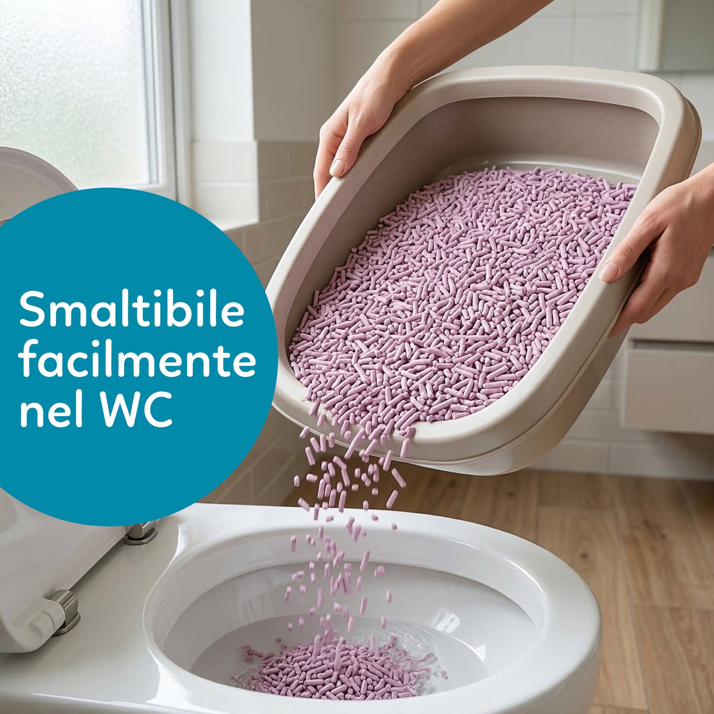 AqpetFriends Catty Green Lettiera Naturale per Gatti Alla Soia Fragranza Alla Lavanda 36 L (6 confezioni da 6 lt)