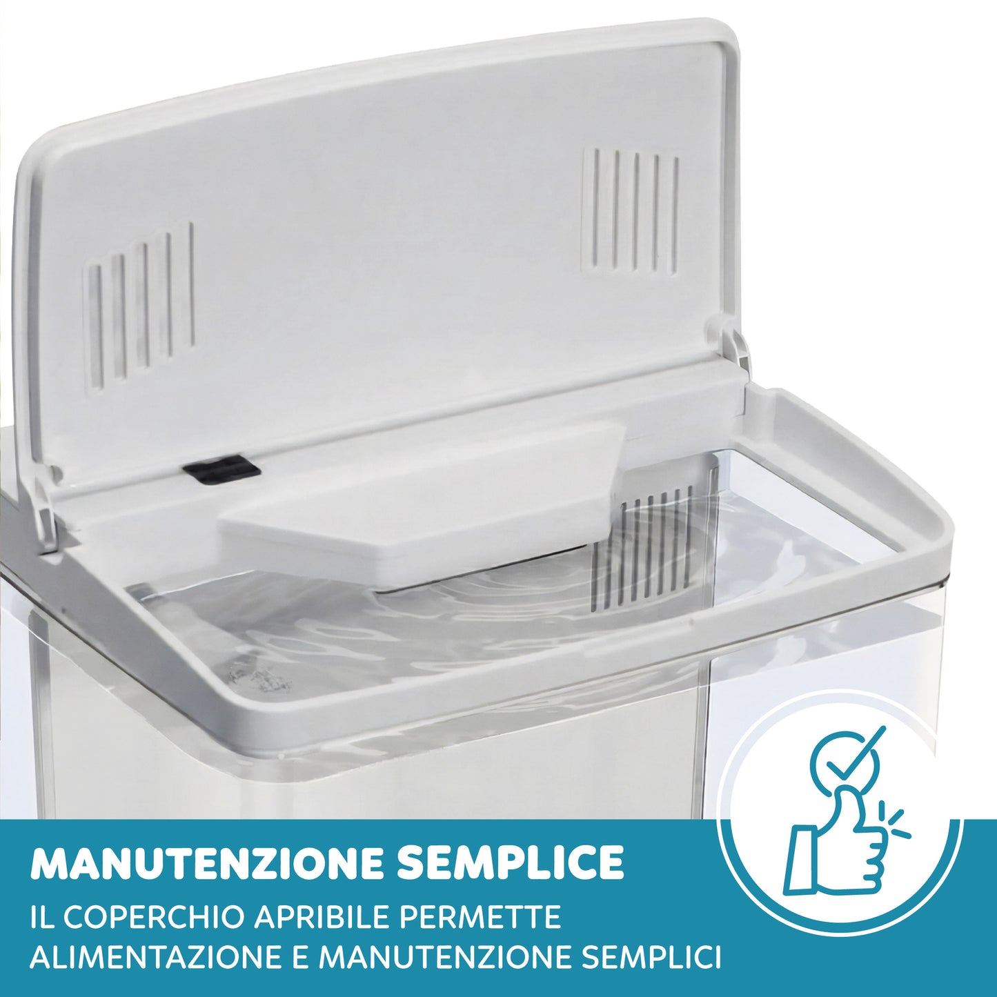 AQPet Neya acquario in plastica da scrivania 20x15x20