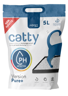 AqpetFriends Catty Pure Lettiera In Silicio per Gatti - Check PH - 5 L