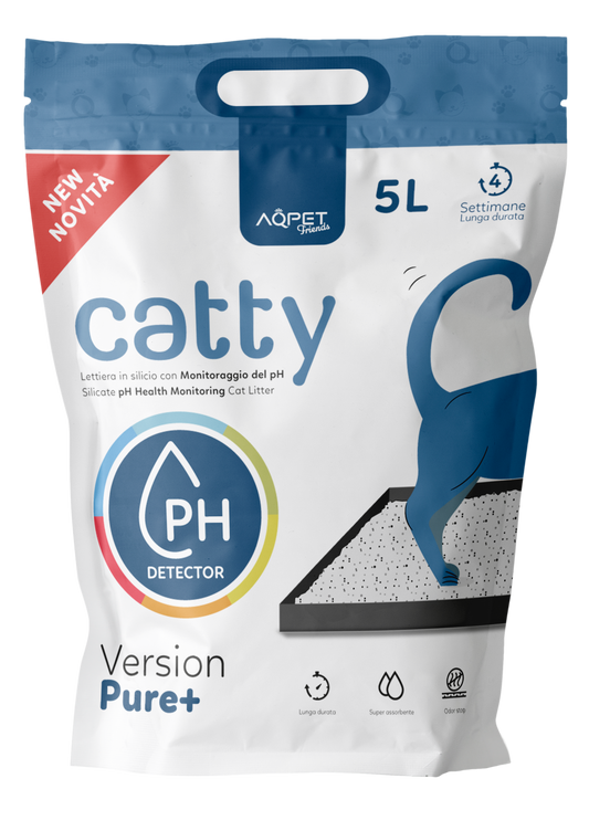 AqpetFriends Catty Lettiera In Silicio per Gatti - Check PH - 5 L