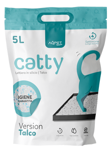 AqpetFriends Catty Pure Lettiera In Silicio per Gatti - profumazione talco - 5 L