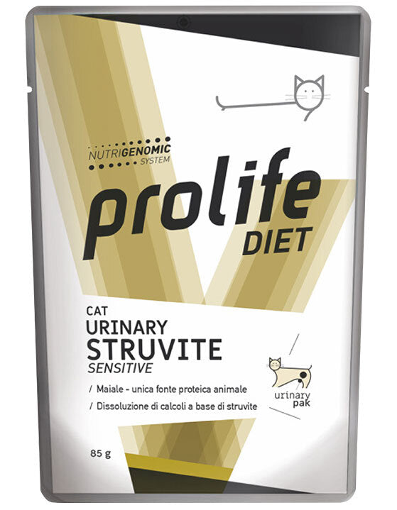 Prolife Urinary Struvite Sensitive Bocconcini Dietetici Per Gatto Per La Dissoluzione Di Calcoli A Base Di Struvite