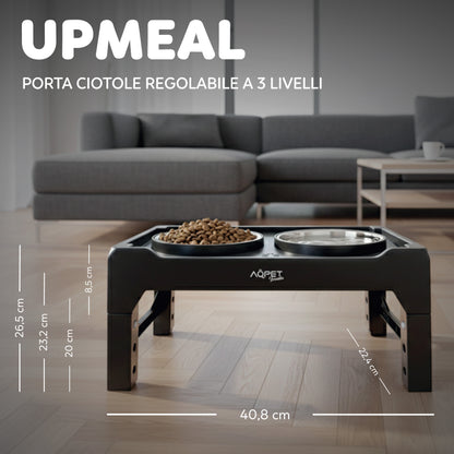 AQPetFriends UpMeal Ciotola rialzata